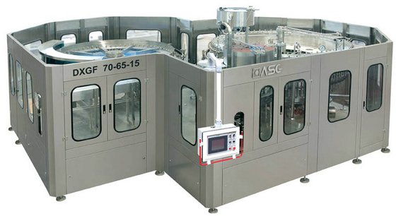 Carbonated Automatic Bottle Filling Machine , 65 Head Soft Drink Filling Machine