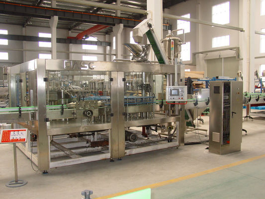 Juice / Ice Tea Hot Filling Machine Water Bottling Equipment 72 Heads