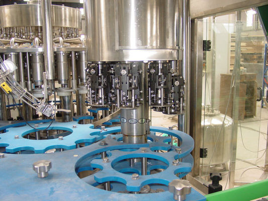 Juice / Ice Tea Hot Filling Machine Water Bottling Equipment 72 Heads
